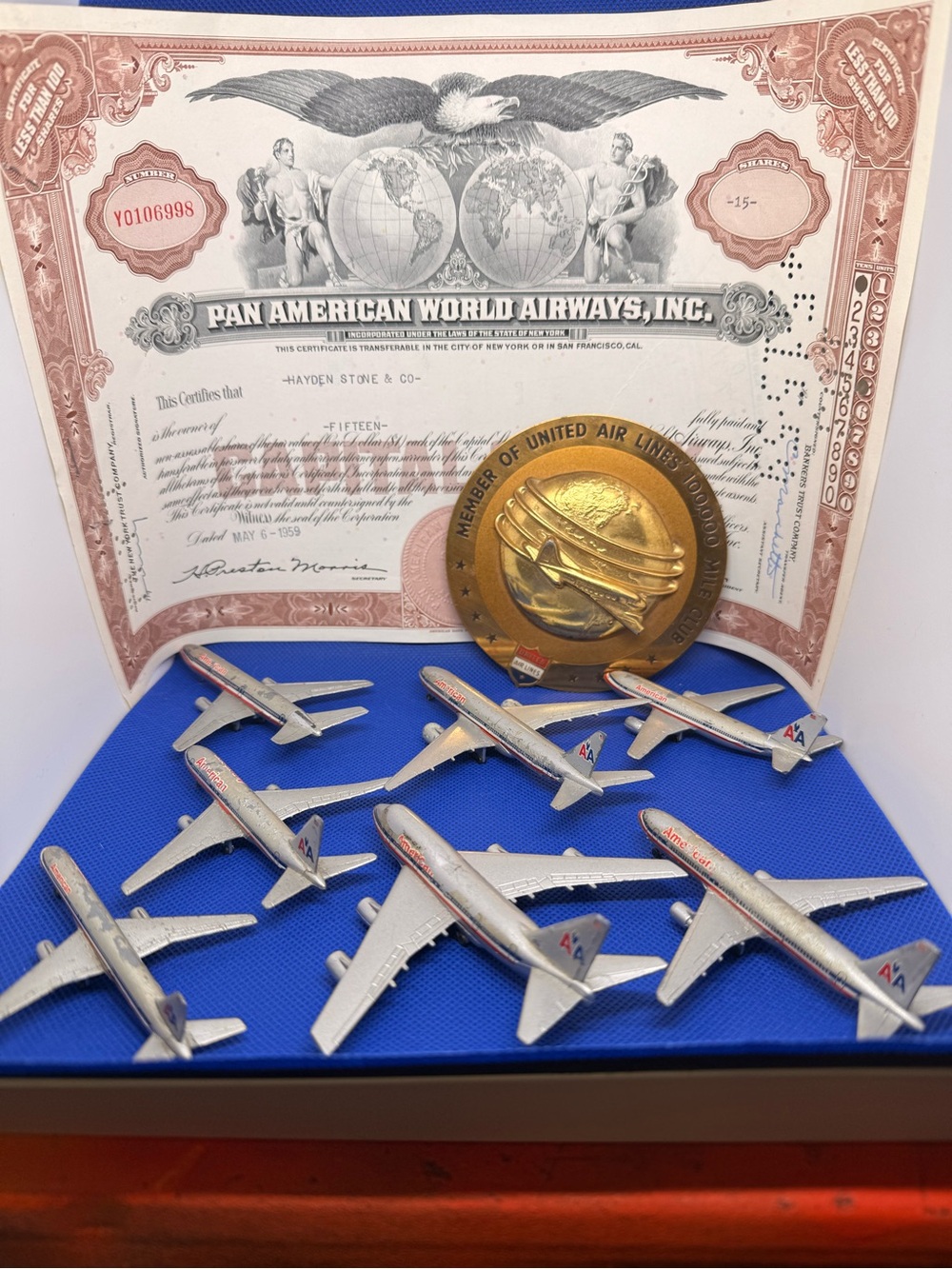 Schabak 1:600 Diecast Boeing 747 Commercial Airliner Lot, American Airlines
